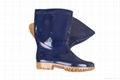 WRB-1001 BLUE PVC VINYL MEN BEST RAIN BOOTS 1