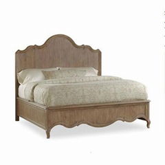 American country style birch wood bed farmhouse bed