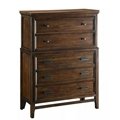 American country style wood bedroom lockers five drawer dresser 1