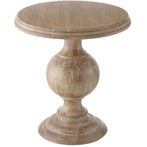 American country style wood round coffee table round side table