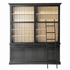 Nordic style wood bookcase birch