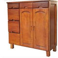 American country style solid wood lockers kitchen cabinets 1