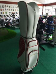 Custom leather golf bag