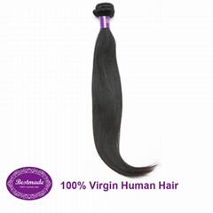 100% Virgin Human Hair Brazilian Straight 12 inches Hair Extension