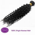 Virgin Human Hair Brazilian Curly 12 inches Hair Extension 4