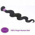 Virgin Human Hair Brazilian Body Wave 12 inches Hair Extension 4