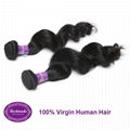 Virgin Human Hair Brazilian Loose Wave 12 inches Hair Extension 1