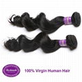 Virgin Human Hair Brazilian Loose Wave 12 inches Hair Extension 4