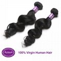 Virgin Human Hair Brazilian Loose Wave 12 inches Hair Extension 5