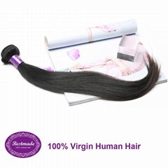 Virgin Human Hair Indian Straight 12-30 inches Remy Hair Extension