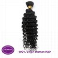 Virgin Human Hair Indian Deep Wave 12-30 inches Remy Hair Extension 2