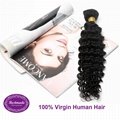 Virgin Human Hair Indian Deep Wave 12-30 inches Remy Hair Extension 3