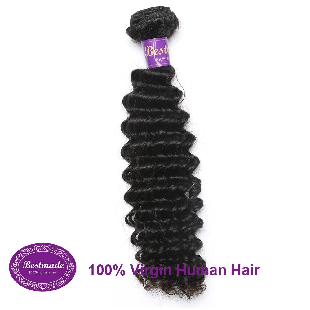 Virgin Human Hair Peruvian Deep Wave 12-30 inches Remy Hair Extension 3