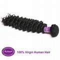 Virgin Human Hair Peruvian Deep Wave 12-30 inches Remy Hair Extension 5