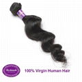 Virgin Human Hair Peruvian Loose Wave 12-30 inches Remy Hair Extension 1