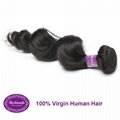 Virgin Human Hair Peruvian Loose Wave 12-30 inches Remy Hair Extension 2
