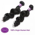 Virgin Human Hair Peruvian Loose Wave 12-30 inches Remy Hair Extension 4