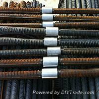 High tensile strength rib peeling rebar coupler