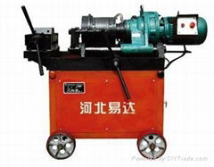 Rib peel rolling and threading machine