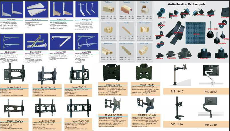 360 degree flexible gas spring folding lcd monitor arm bracket