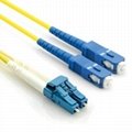 SC to LC Singlemode (9/125um) Fiber Optic Cables Patch Cords