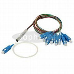 1x8 mini mould Blockless fiber optic plc splitter