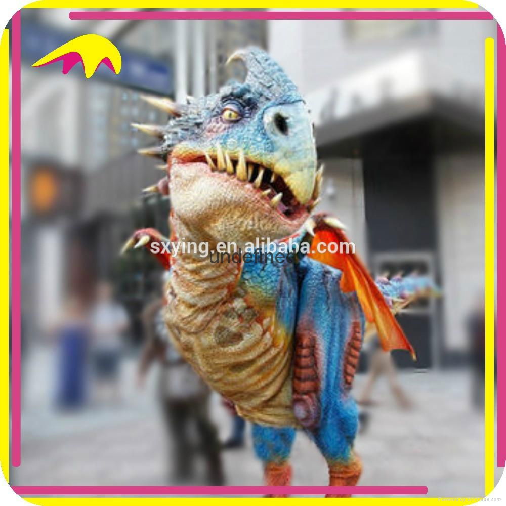 KANO4075 Outdoor Playground Attractive Adult Dinosaur Costumes For Sale 2