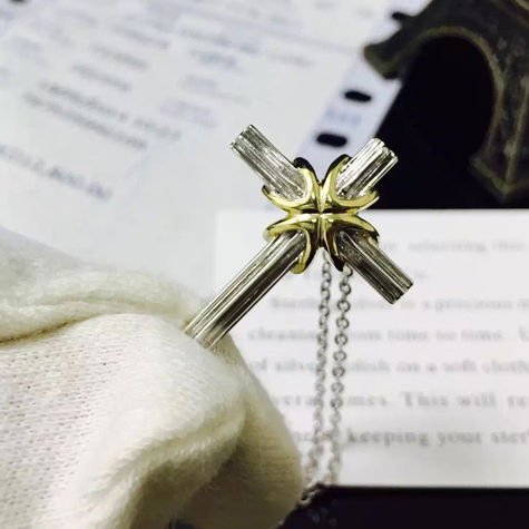 NEFFLY 2016 NEW ARRIVAL S925 SILVER CROSS PENDANT NECKLACE FREE SHIPPING 4