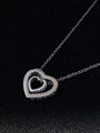 NEFFLY Pierced Heart Necklace classic