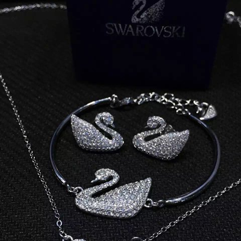 NEFFLY 2016 new arrival white swan 925 silver Charm Bracelet free shipping