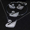 NEFFLY 2016 new arrival white swan 925 silver Charm Bracelet free shipping 2