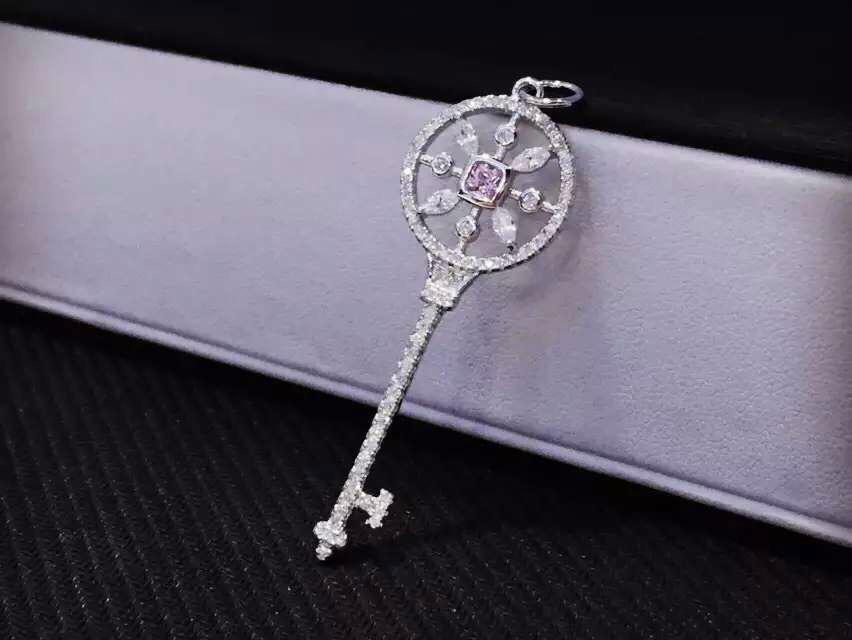 NEFFLY 2016 NEW ARRIVAL FREE SHIPPING 925 SILVER KEY DANGLE EARRING