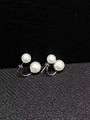 NEFFLY 2016 NEW ARRIVAL 925 SILVER Shell pearl ear stud free shipping  4