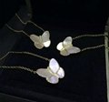 NEFFLY 2016 NEW ARRIVAL FREE SHIPPING 925 silver Clover Butterfly Necklace 3