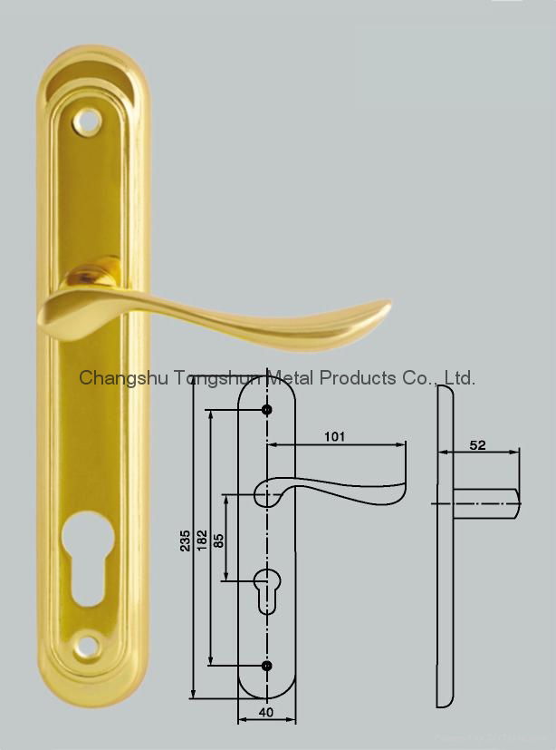 door handle on plate 3