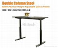 Double Column Steel Electric Height-Adjustable Desk & Frame