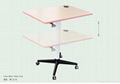 Single Column Alu height adjustable study desk & frame 1