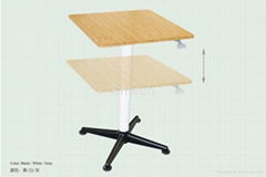 Single Column Alu height adjustable office desk & frame