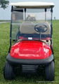 48 Volt Cherry Red Club Car Precedent Electric Golf Cart With Rear Flip Seat 1