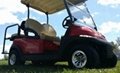 48 Volt Cherry Red Club Car Precedent Electric Golf Cart With Rear Flip Seat 3