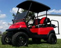 48V Red Lifted Electric Golf Cart Club Car Precedent 1