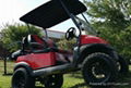 48V Red Lifted Electric Golf Cart Club Car Precedent 2