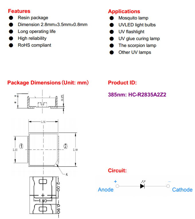 2835UVLED 2