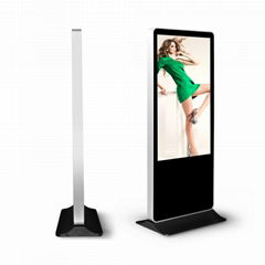 Floor standing LCD digital signage network with far control system