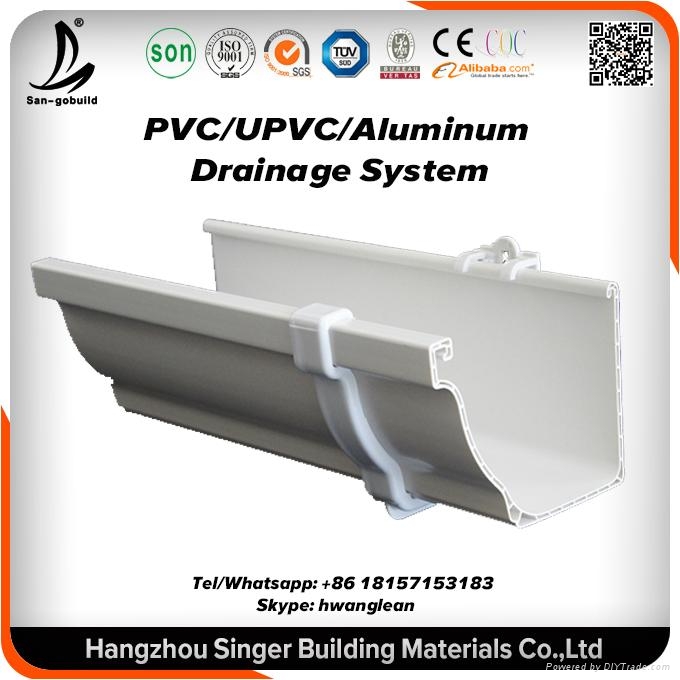PVC Plastic Rain Gutter For Roofing Drainage System 06 Sangobuild