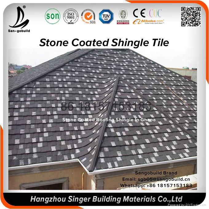 Lightweight metal stone coated roofing tile 5