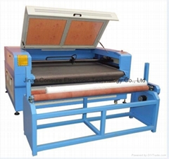 CS-1810 sofa cloth laser cutting machine with auto feeding table