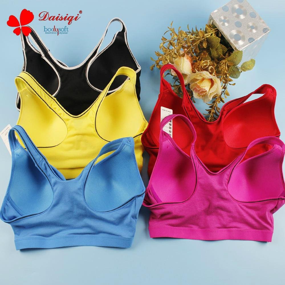 2016 Best selling breathable women sports bra with various sizes and colors 2
