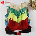 New design sexy mature ladies cotton padded push up underwear women bra 2