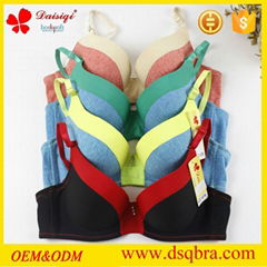 New design sexy mature ladies cotton padded push up underwear women bra